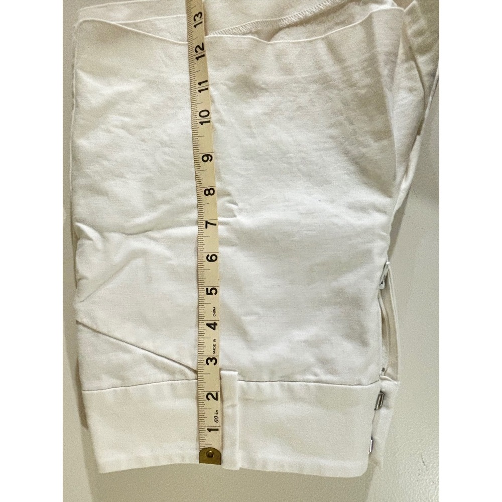 Ann Taylor Signature White Stretch Cotton Shorts Size 8 Preppy Classic Summer - Picture 6 of 7